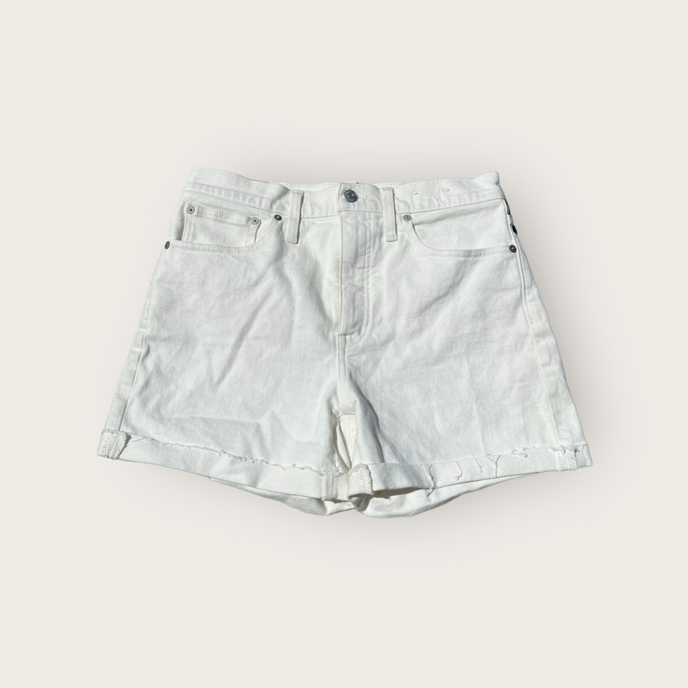 Madewell White Denim Shorts